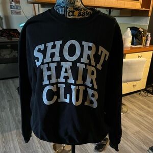 Black Short Hair Club Sweater